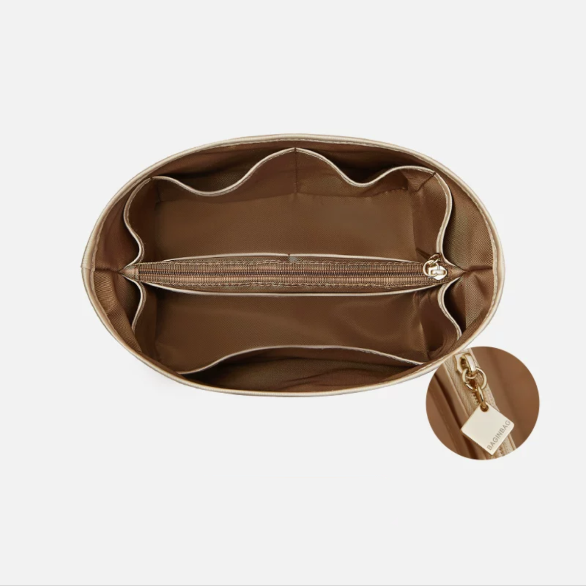 BAGINBAG Handmade Twill Satin Fabric Bag Organizer Bag Inner Compatible with Celine Bucket Bag Twill Satin Fabric