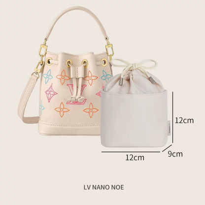 BAGINBAG Handmade Bag Organizer Bag Inner Compatible with LV Nano Noe Bucket Bag