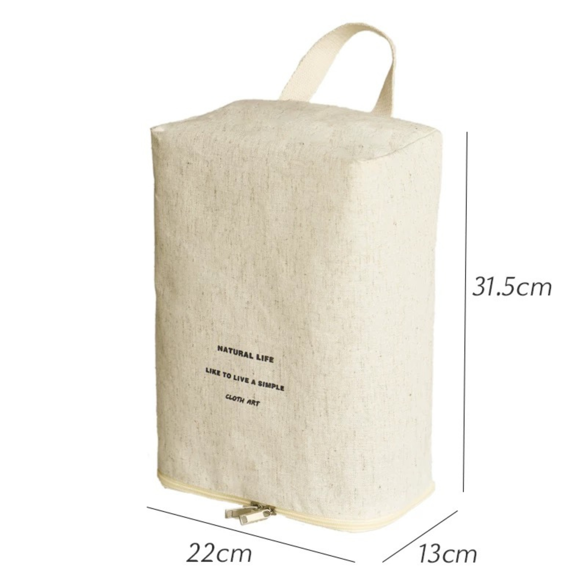 Cotton Linen/Travel Shoe Organizer/Anti-Oxidation Dustproof Shoe Bag 1 Pack