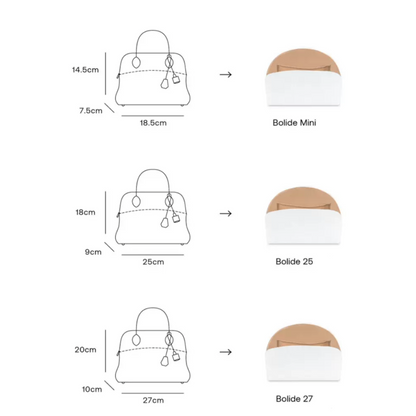 FANJI Handmade Bag Organizer Bag Inner Compatible with Hermès Bolide Bag