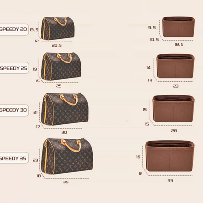 LUOFEIYU Handmade Bag Organizer Bag Inner Compatible with LV Speedy Bag