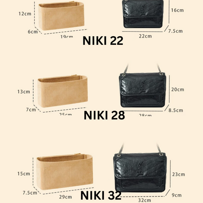 LUOFEIYU Handmade Bag Organizer Bag Inner Compatible with Saint Laurent NIKI Bag