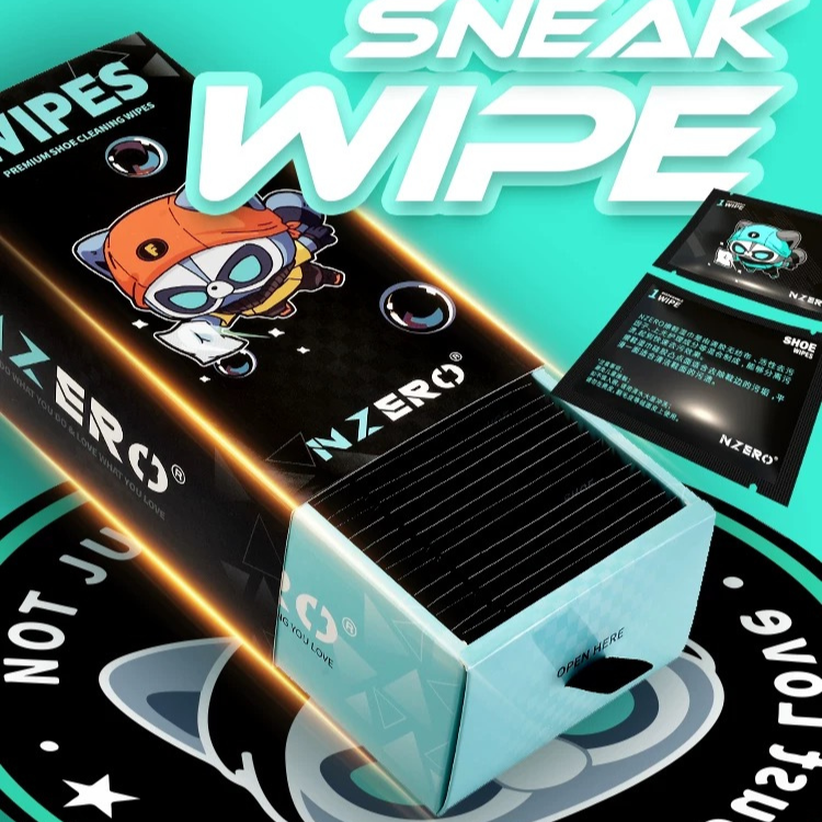 NZERO No-Rinse Portable Sneaker Cleaning Wet Wipes x 30 Pieces