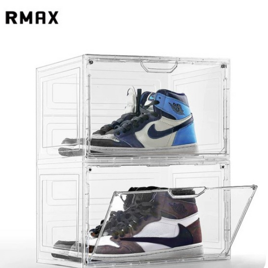 RMAX Transparent Shoe Box Sneaker Storage Box 2 Pack