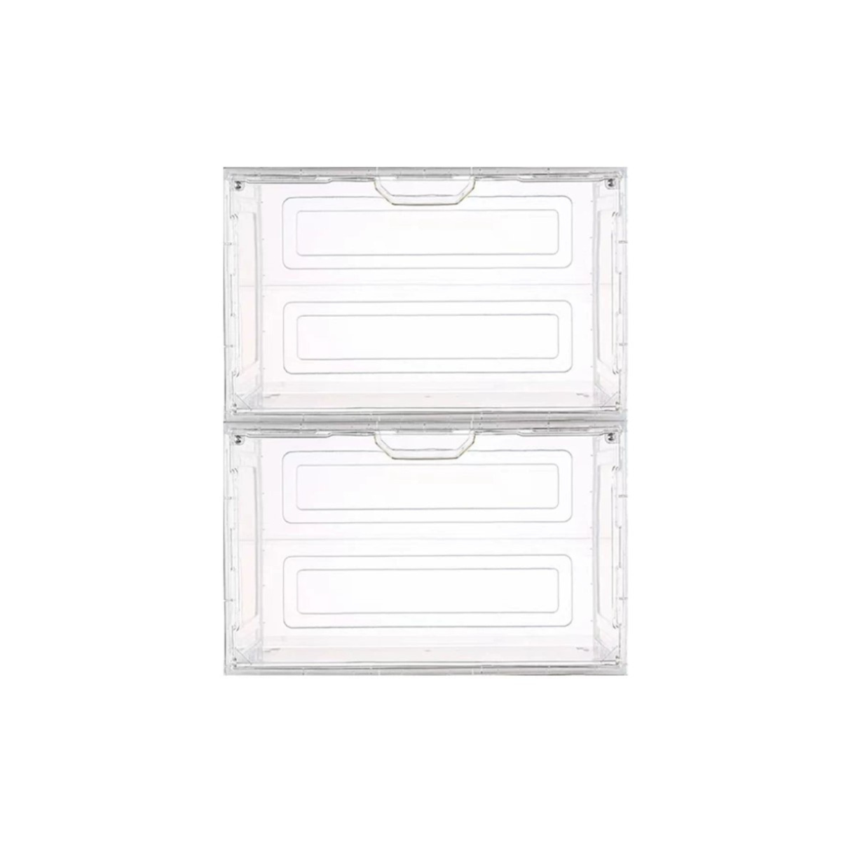 RMAX Transparent Shoe Box Sneaker Storage Box 2 Pack