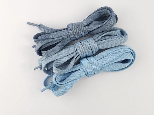 ShoeSpa Shoelace Shoe string Mist Blue Suitable for Canvas and Athletic Shoes, Compatible with Air Force 1, AJ1