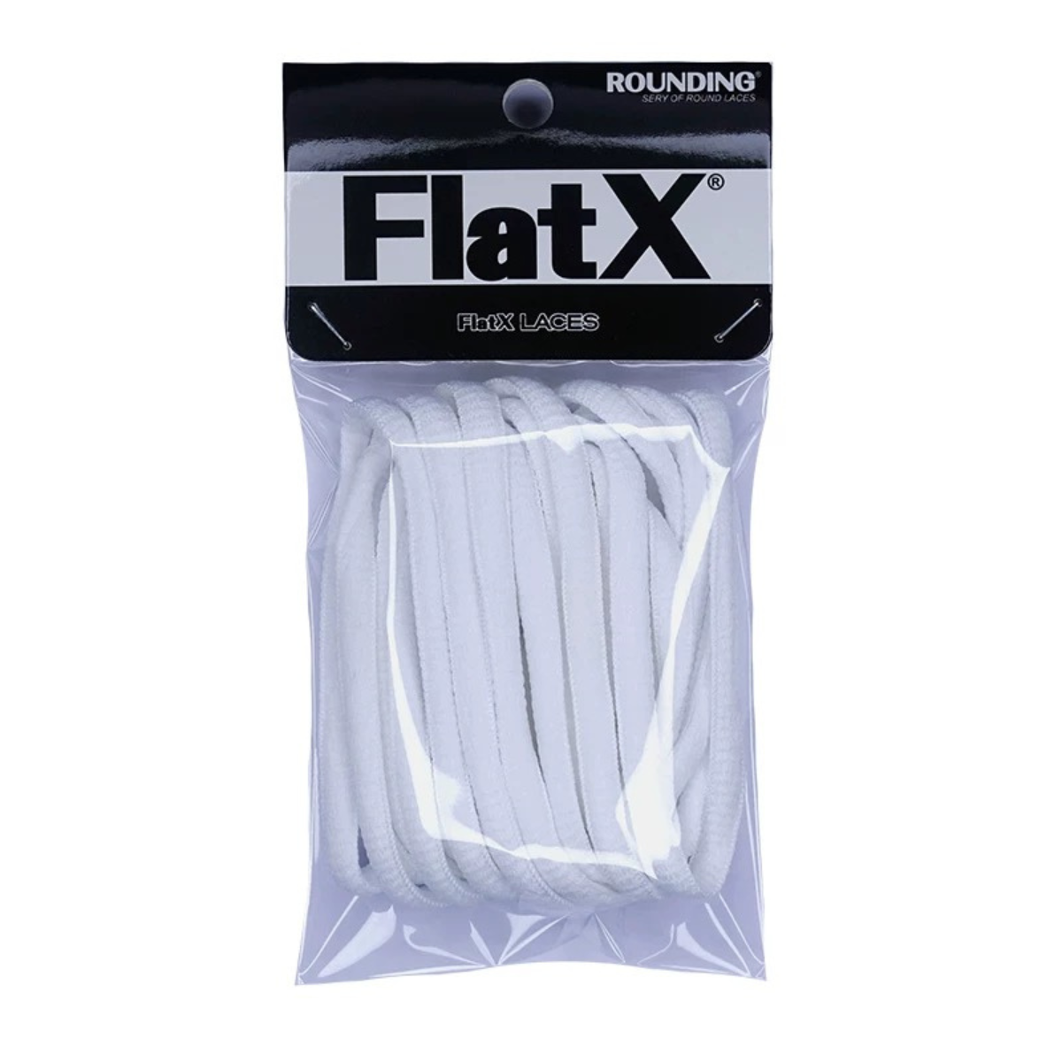 ShoeSpa 6mm Oval Compatible Shoelaces Shoe string for ASICS Shoes Professional Anti Slip Design 1 Pair White 120CM