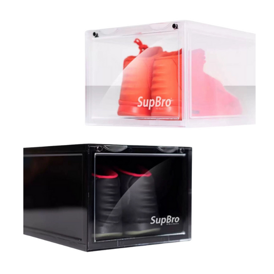 SupBro Shoe Box Classic Edition Front-Opening Transparent Sneaker Storage Box 2 Pack