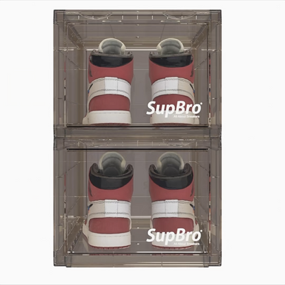 Supbro Smoky Sneaker Crates Shoe Box Display Box 2 Pack