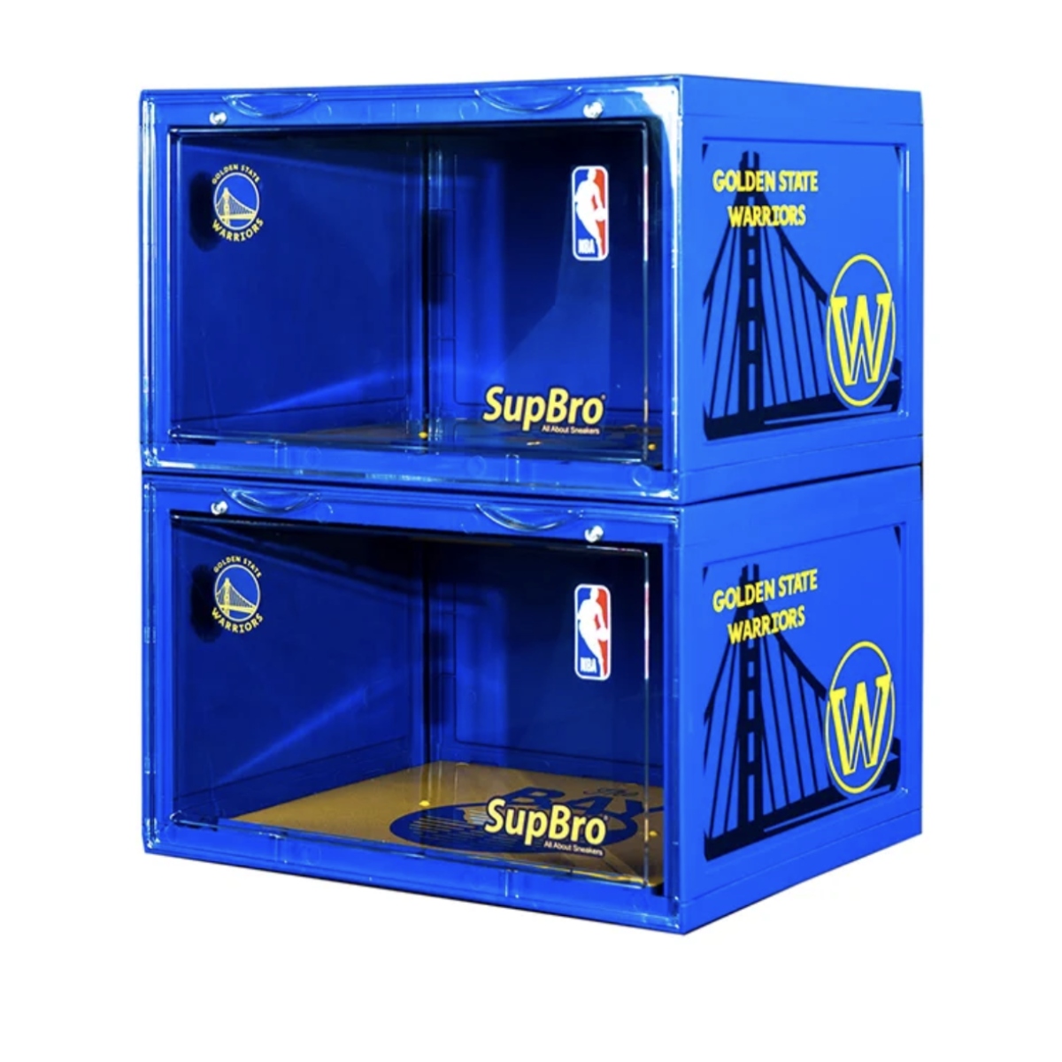 Supbro Professional Edition Shoe Box - Side-Opening Storage Box 2 Pack