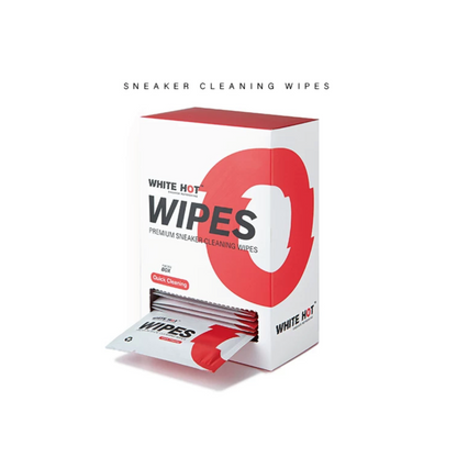 WHITE HOT  Shoe Cleaning Wipes Portable Water-Free Sneaker Stain Remover 30-Pack