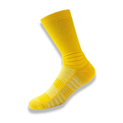 LANCEMAKER Men's Long Basketball Socks - Thickened Breathable Sweat-Absorbing Athletic Socks